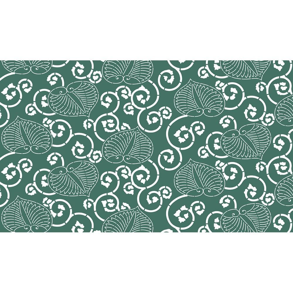 葵唐草/型染 - 伝統文様のデザイン素材なら【文様百趣ONLINE SHOP】