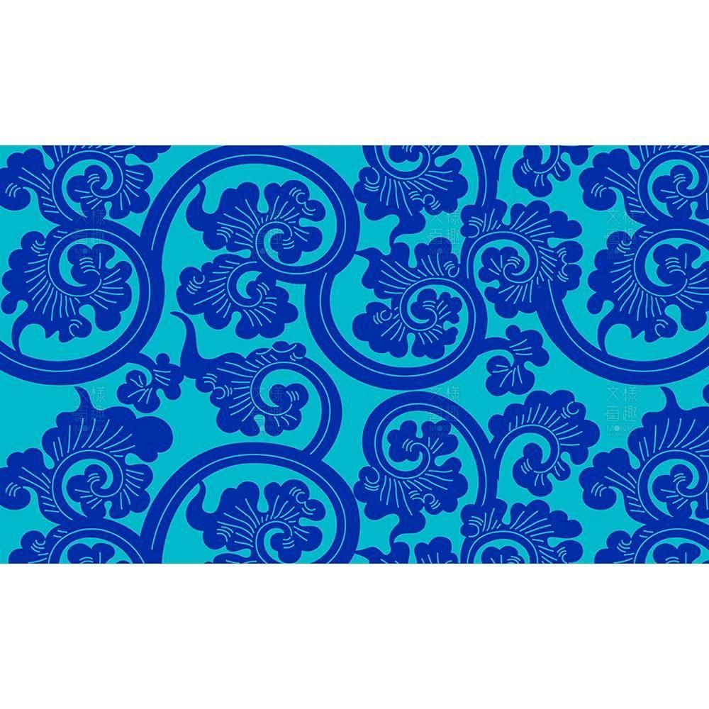 獅子毛唐草/型染2 - 伝統文様のデザイン素材なら【文様百趣ONLINE SHOP】