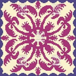 ハワイアンキルト ガーゼケット ハワイアンキルト柄 ポノシリーズ #861a ピンク