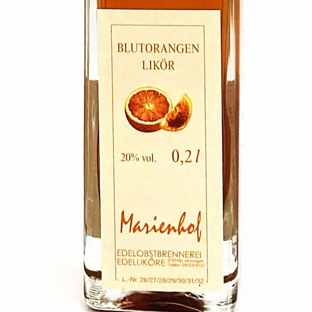 マリエンホーフ社ブラッドオレンジリキュール（200ml） - 三留商店