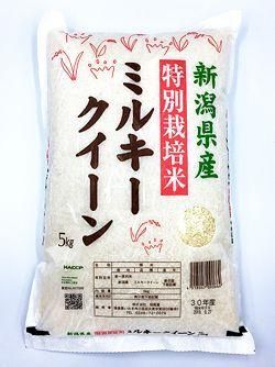 新潟県産 特別栽培米ミルキークイーン 5㎏ - 三留商店オンライン 新潟県産 特別栽培米ミルキークイーン 5㎏ - 三留商店オンライン