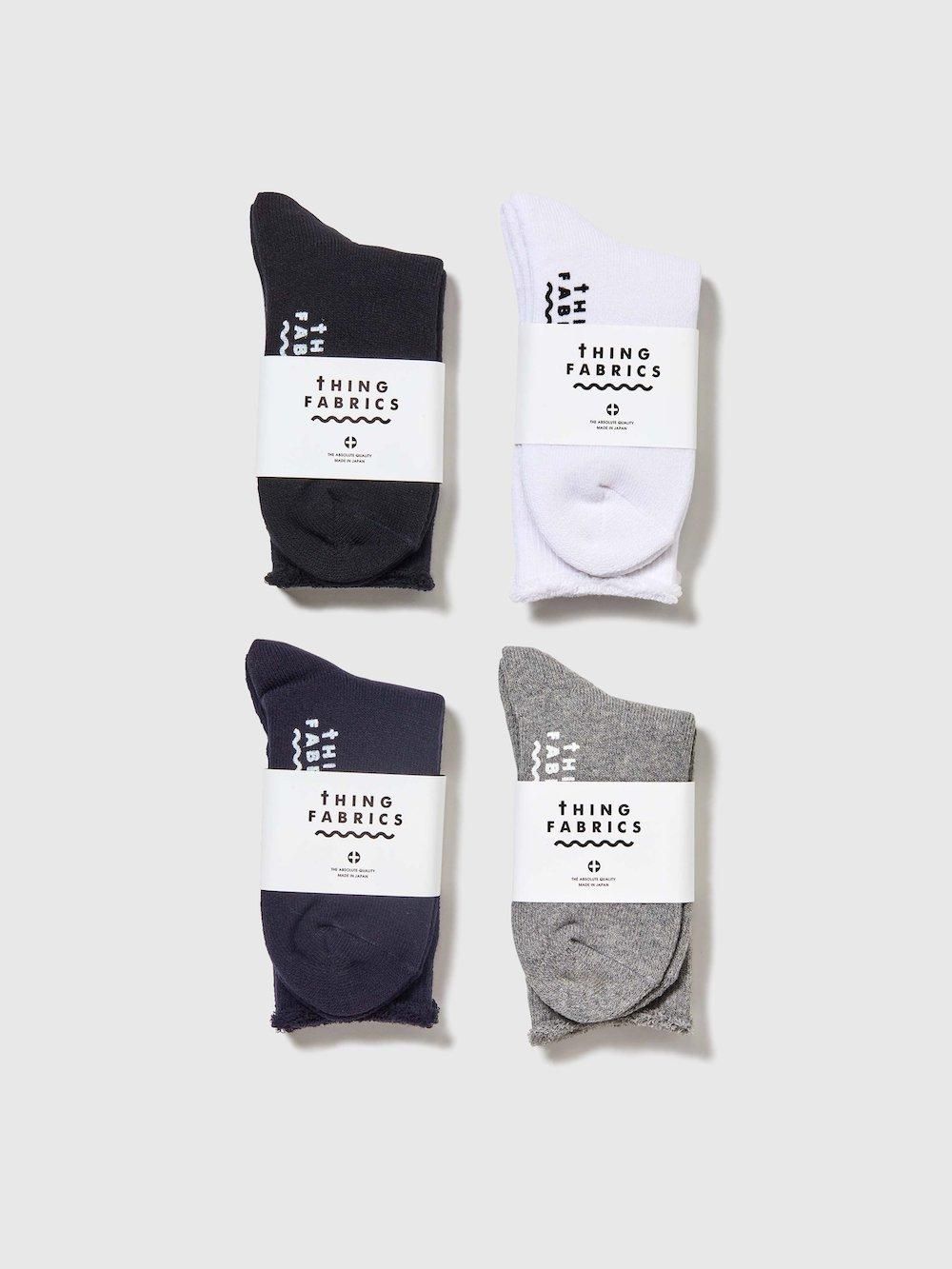 Organic Heather Pile Crew Socks|オーガニック糸パイルクルーソックス