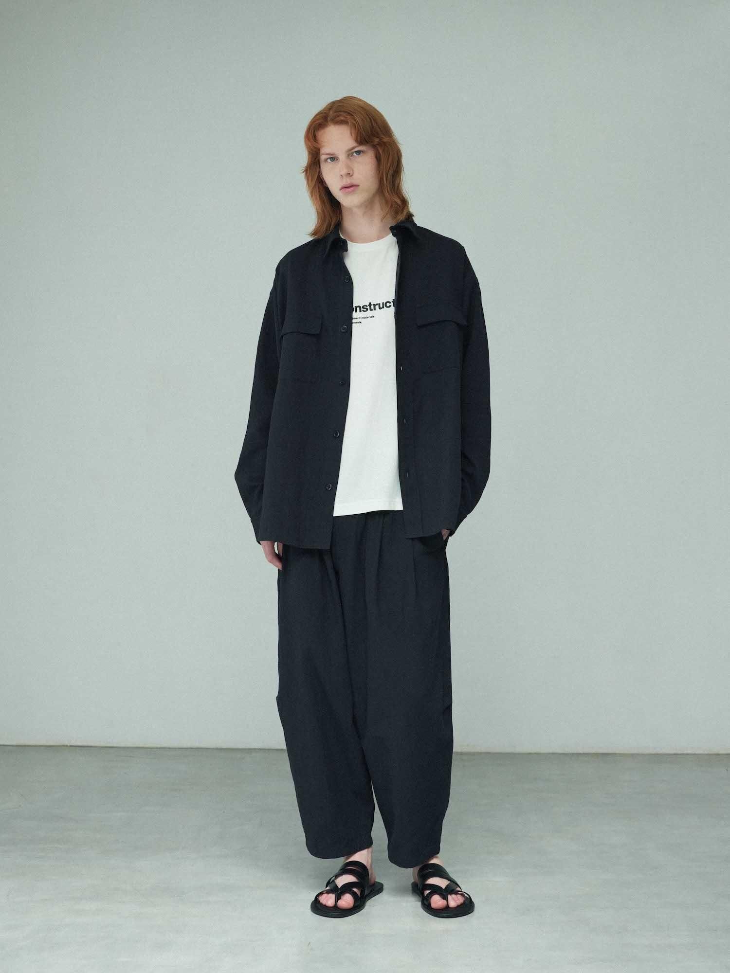 Towel Cloth Wide Tapered Pants (Fresca Broad for Towel Loom)|タオルクロス・ワイドテーパードパンツ