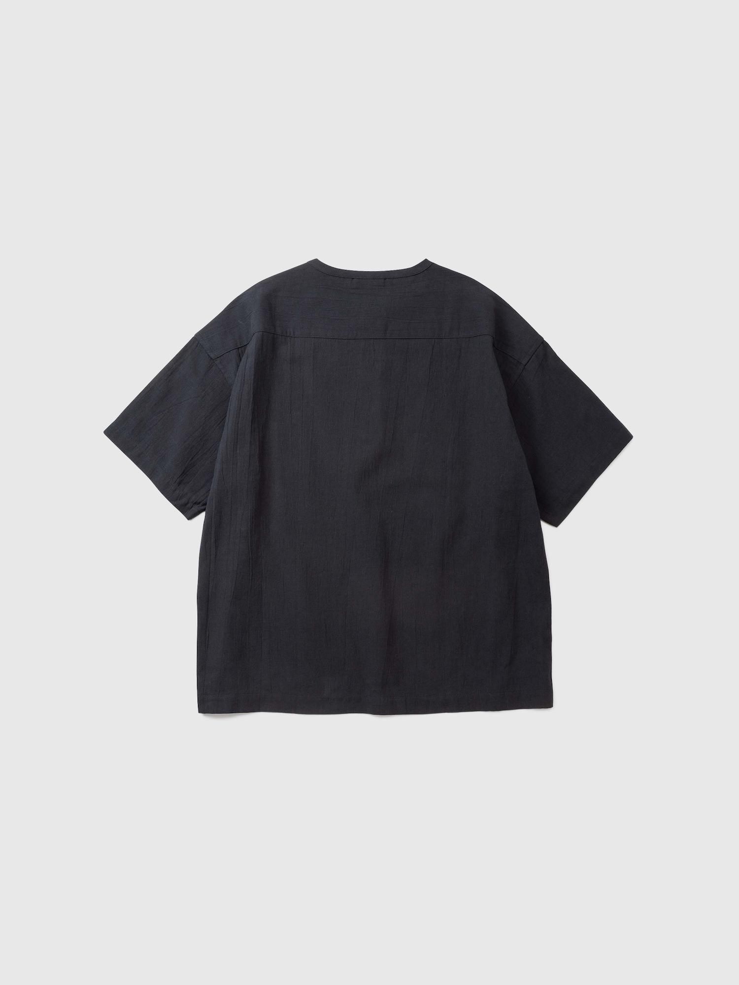 Towel Cloth Henly Neck Short Sleeve Shirt (Fresca Broad for Towel Loom)|タオルクロス・ヘンリーネック半袖シャツ