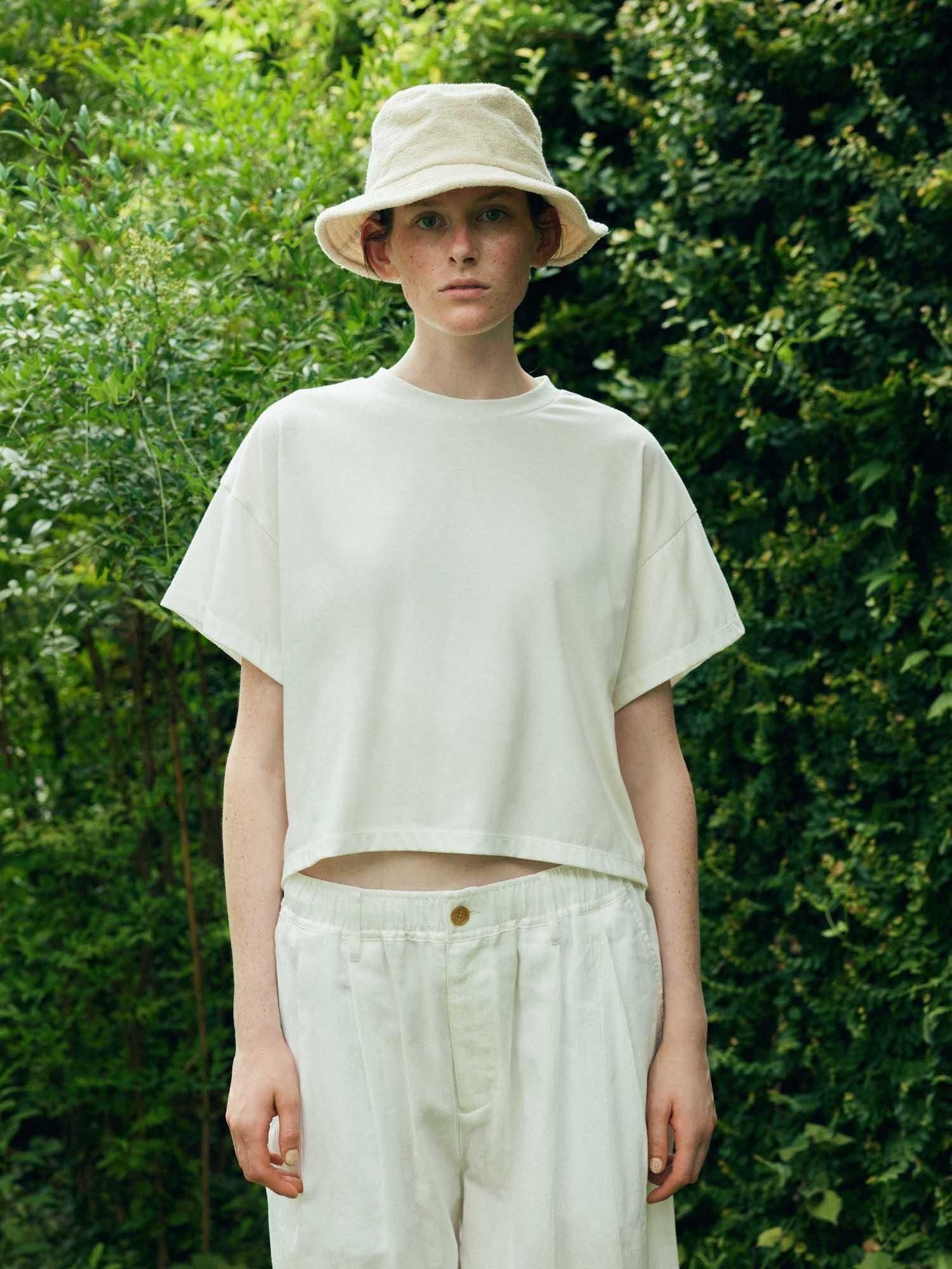 Reconstruction Cropped Length T-Shirt|リコンストラクション・クロップドTシャツ