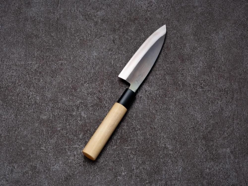 イカ割き包丁 120mm | 小出刃・両刃 - ≪能登包丁通販≫ 明治四 イカ割き包丁 120mm | 小出刃・両刃 - ≪能登包丁通販≫ 明治四
