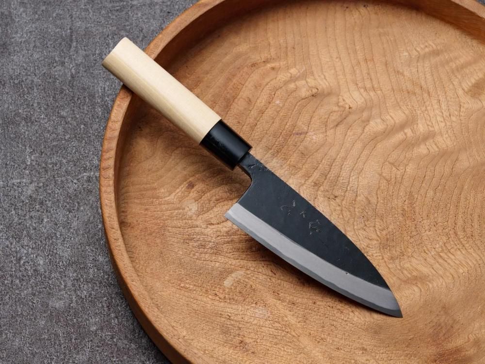 ふくべ黒打ち出刃包丁 135mm - ≪能登包丁通販≫ 明治四十一年 ふくべ黒打ち出刃包丁 135mm - ≪能登包丁通販≫ 明治四十一年