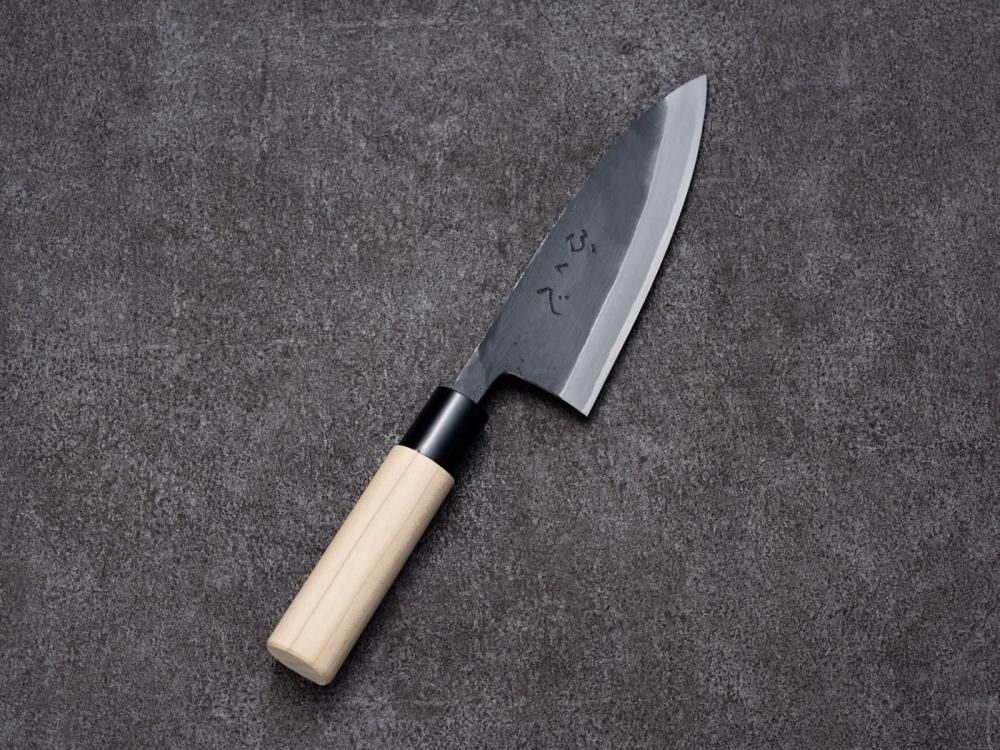 ふくべ黒打ち出刃包丁 135mm - ≪能登包丁通販≫ 明治四十一年 ふくべ黒打ち出刃包丁 135mm - ≪能登包丁通販≫ 明治四十一年