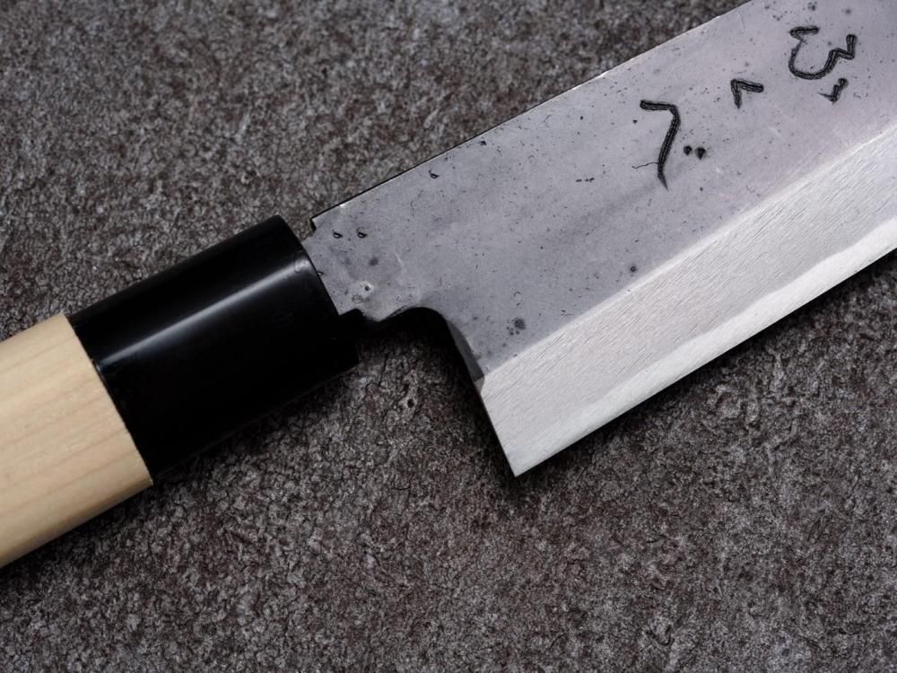 ふくべ黒打ち舟行包丁 165mm - ≪能登包丁通販≫ 明治四十一年 ふくべ黒打ち舟行包丁 165mm - ≪能登包丁通販≫ 明治四十一年