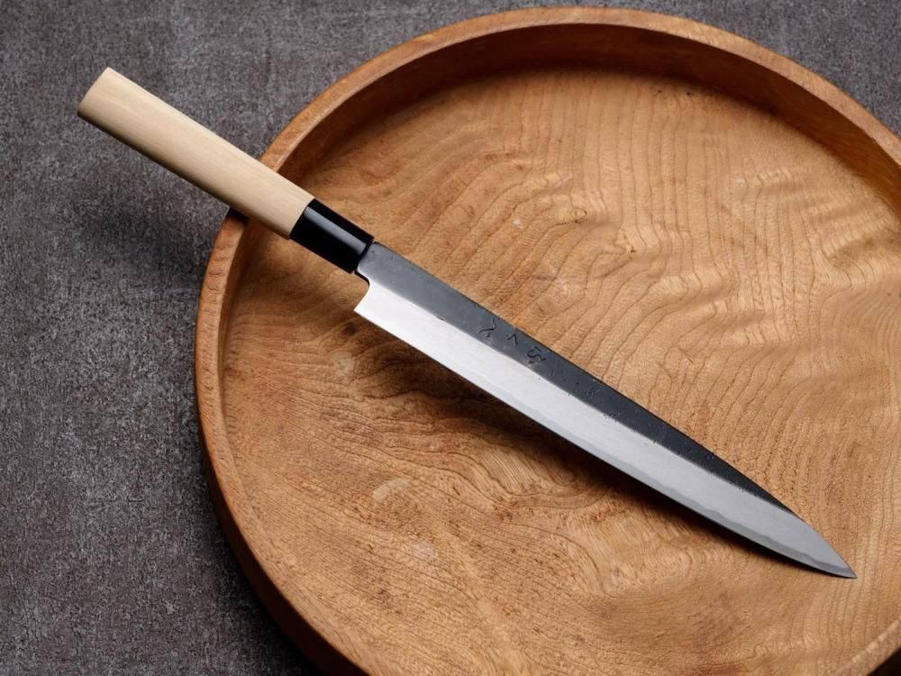 鍛神4袋 ふくべ黒打ち柳刃包丁|240mm - ≪能登包丁通販≫ 明治四十一年