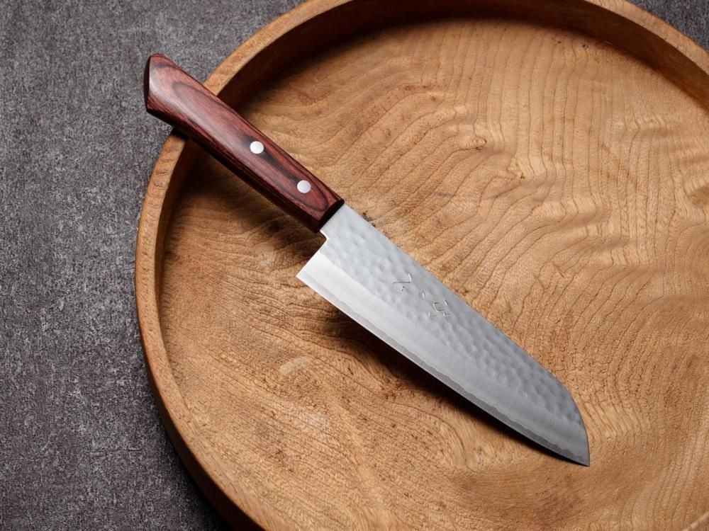 ふくべ三徳包丁 170mm | 槌目仕上げ - ≪能登包丁通販≫ 明治四十一年