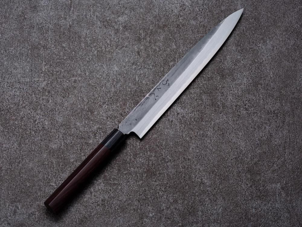ふくべ黒打ち柳刃包丁 210mm(左利き) - ≪能登包丁通販≫ 明治 ふくべ黒打ち柳刃包丁 210mm(左利き) - ≪能登包丁通販≫ 明治