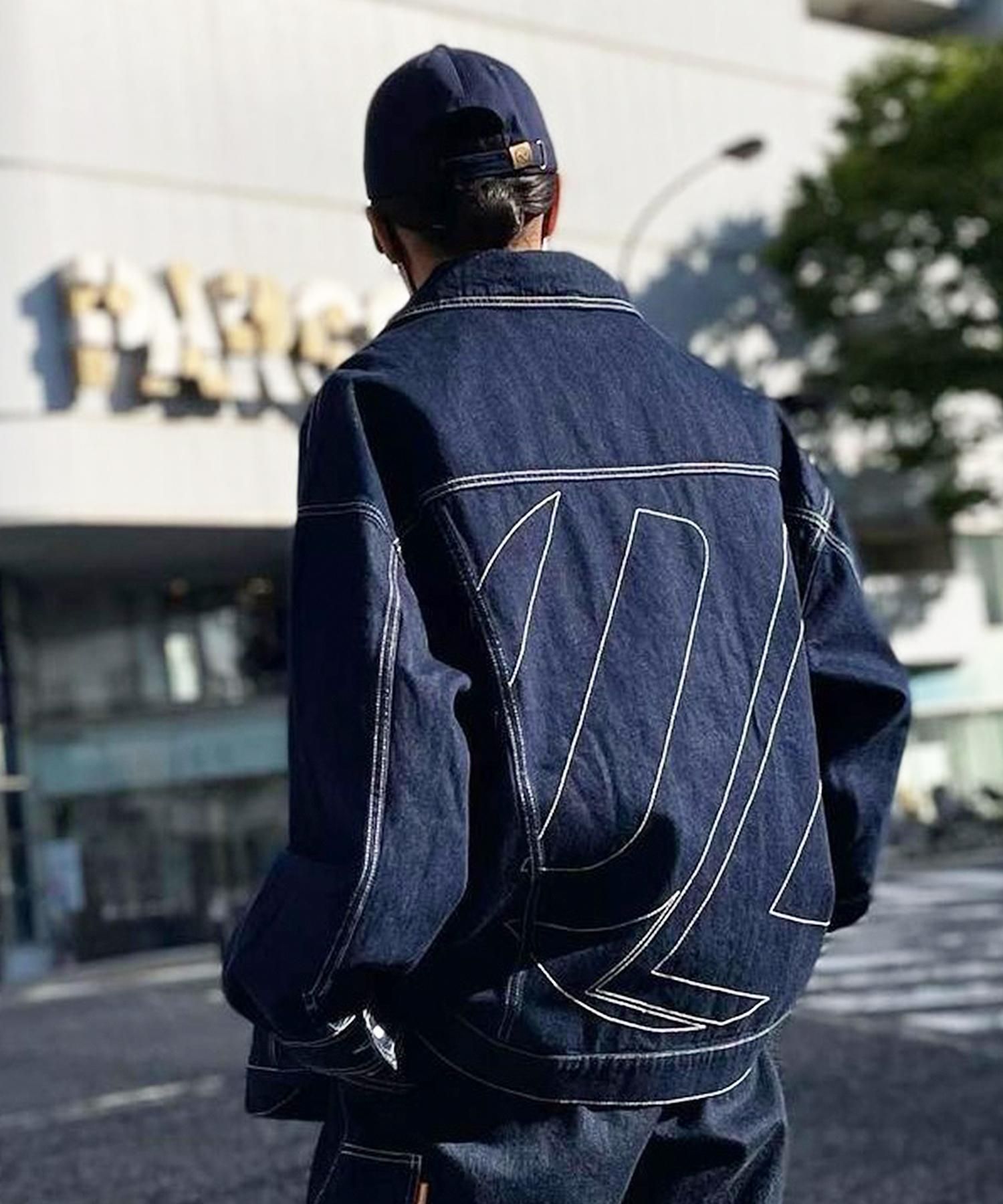 dualism monogram denim jacket & pants