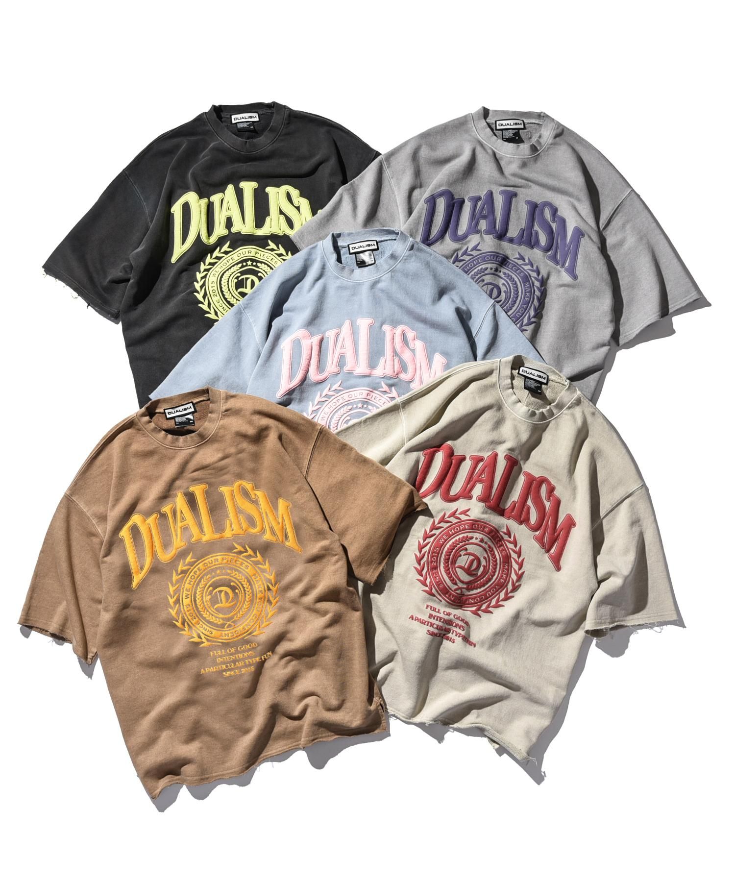 デュアリズム Tシャツ 2枚セット DUALISM/DLSM(デュアリズム) Tシャツ PLAY CAT MUSIC ROSE TEE