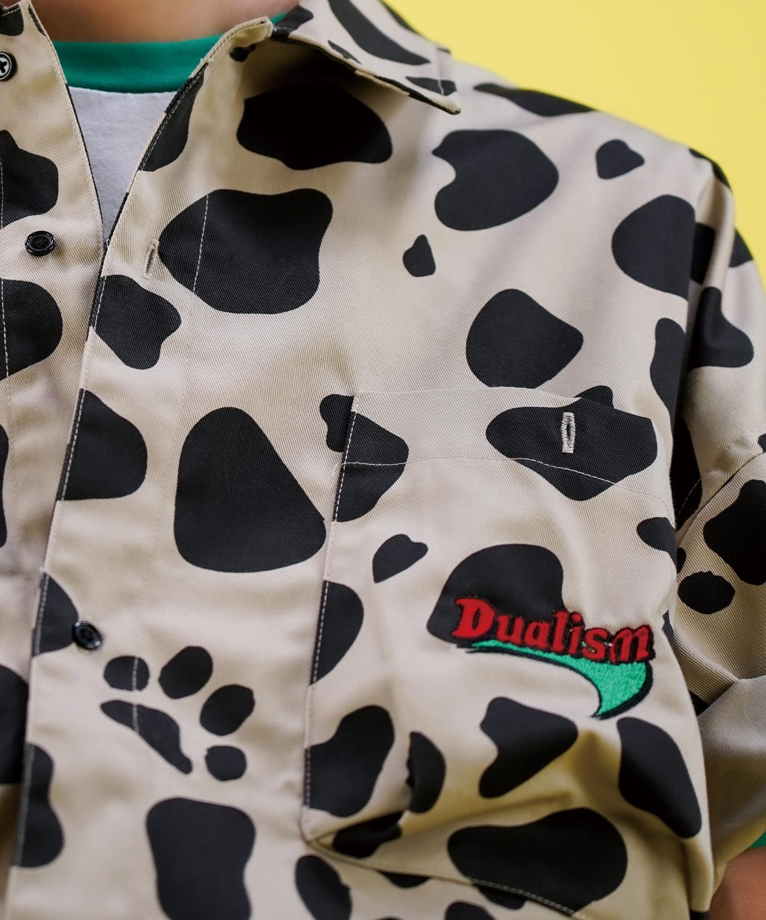 DUALISM × GALFY ダルメシアン クロップド Tシャツ 小型犬 DUALISM × GALFY(デュアリズム×ガルフィー) Tシャツ DUALISM