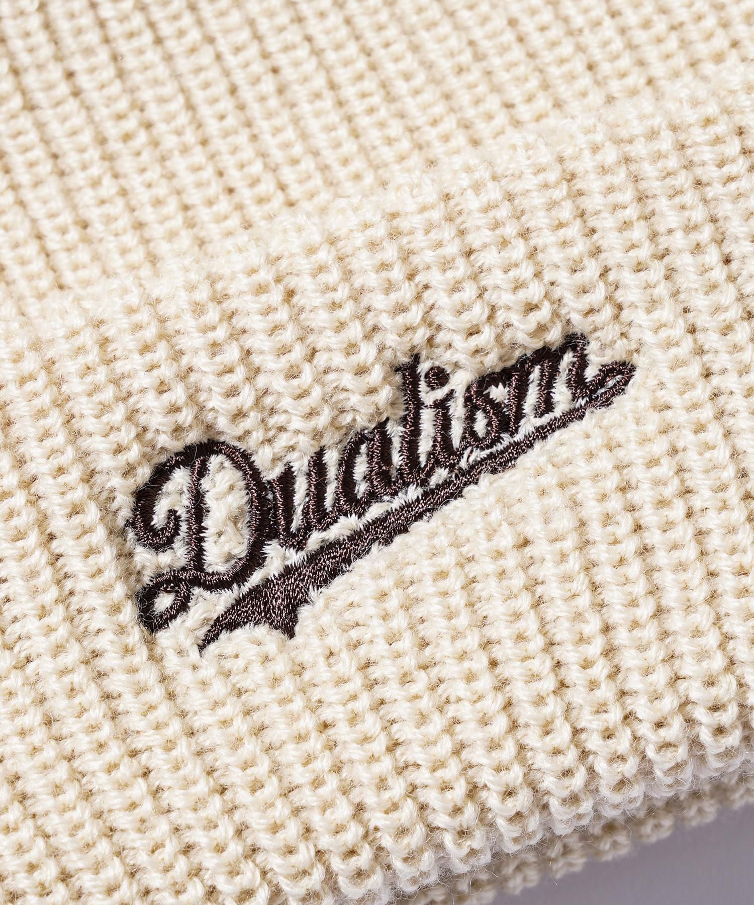 DUALISM/DLSM(デュアリズム)ニットキャップ SCRIPT LOGO KNIT CAP 公式