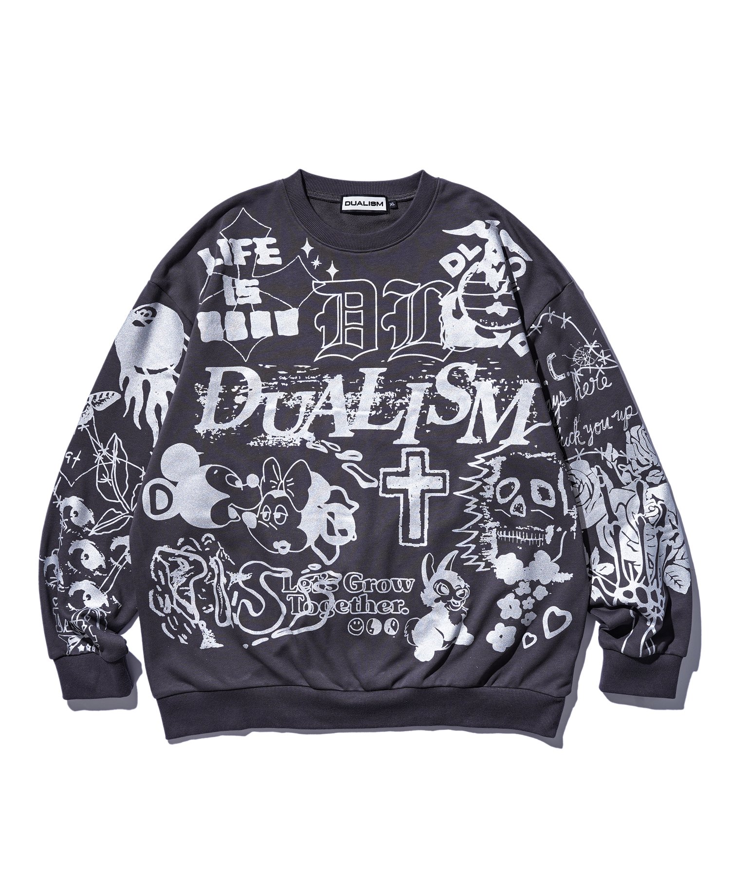 DUALISM/DLSM(デュアリズム) クルーネック TATTOO GRAFFITI CREW NECK