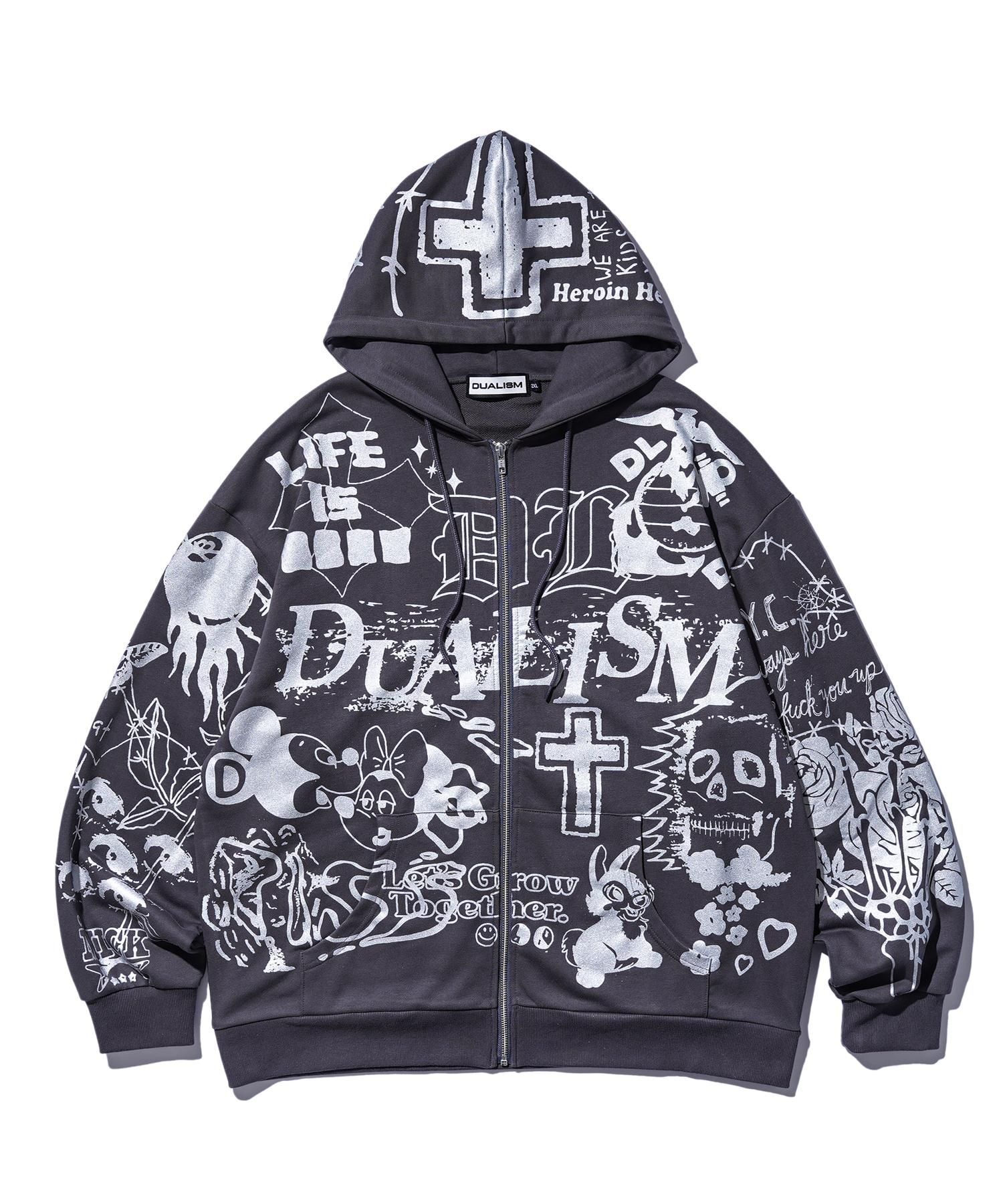 DUALISM/DLSM(デュアリズム) フードパーカー TATTOO GRAFFITI DUALISM/DLSM(デュアリズム) フードパーカー TATTOO GRAFFITI