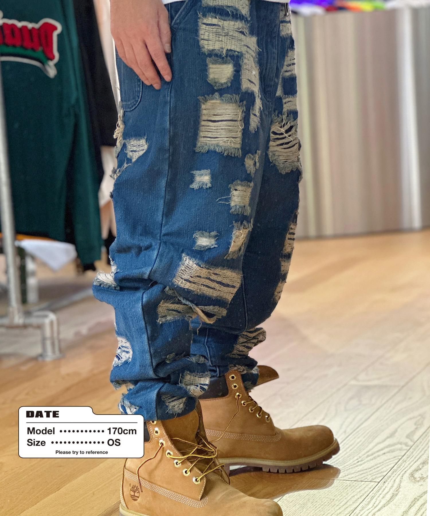 DUALISM HYPER DAMAGE DENIM PANTS ワンサイズ DUALISM/DLSM(デュアリズム)デニム HYPER DAMAGE DENIM PANTS