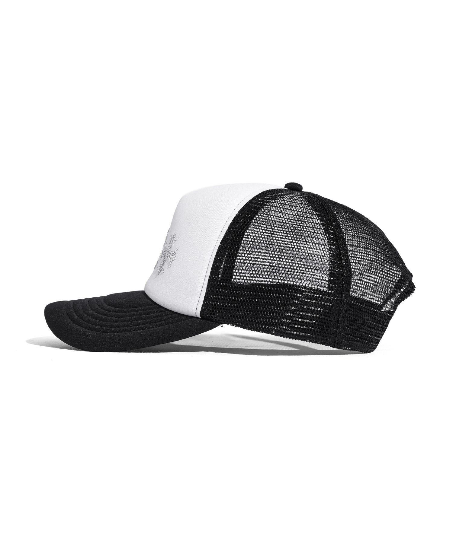 帽子 DUALISM NEW VINTAGE CHROME YORK 6CAP NEWVINTAGE CHROME YORK EMBLEM RHINESTONE MESH CAP - DUALISM