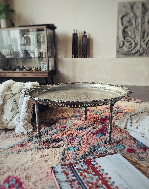 モロッカンメタルトレーテーブル】MTT13/Hibou.イブー/モロッコ