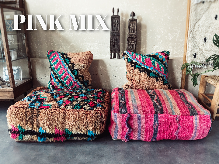 POUF&CUSHION matching collection【お揃いのプフとクッション POUF&CUSHION matching collection【お揃いのプフとクッション