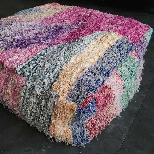 モロッコボシャルウィットプフ60㎝×60㎝×20㎝「Hibou.イブー