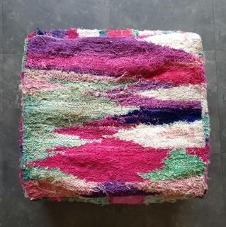 Boucherouite Kilim Pouf