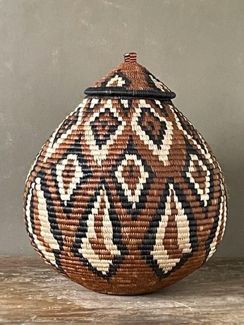 アフリカンバスケット通販Hibou.イブー ZULUズールーバスケット