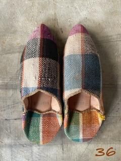 hidecoさま専用ページ  モロッコ  バブーシュ  2足セット mocororo モロッコ バブーシュ モコロロ レディース メンズ 本革