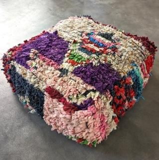 vintage rug POUF