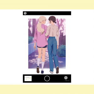 キルミーベイベー15巻発売記念展　版上サイン入りミニアートグラフ　専用額縁付き 2025年3月以降順次発送予定 キルミーベイベー15巻発売記念展