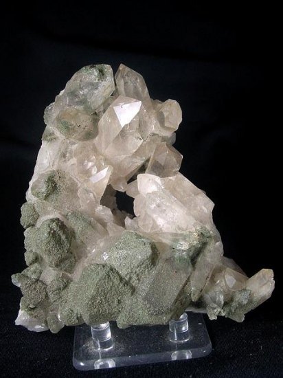 水晶、緑泥石：Quartz & Chlorite - サイバークリスタルズ☆鉱物標本・パワーストーン