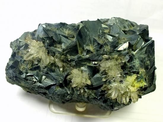 安四面銅鉱、水晶（ペルー産）