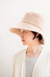 Organic Cotton日よけ帽子（茶綿ガーゼ）