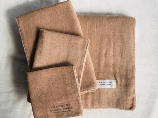 Organic Cotton 3重ガーゼタオル4点セット 茶色 C O C O C O C O Organic Cotton 3重ガーゼタオル4点セット 茶色 C O C O C O C O