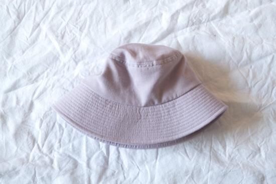 リネン混ガーゼ ラベンダー染めバケットハット Mサイズ【Organic