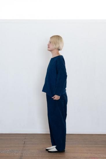 yokosakamoto コットン 藍染パンツ 2 SS YOKO SAKAMOTO 