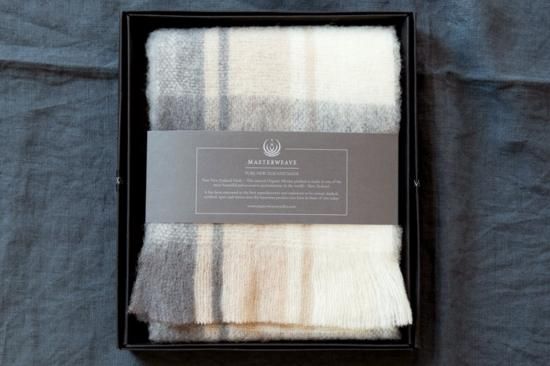 Organic Merino Wool マフラー Plaid - C O C O C O C O Organic Merino Wool マフラー Plaid - C O C O C O C O
