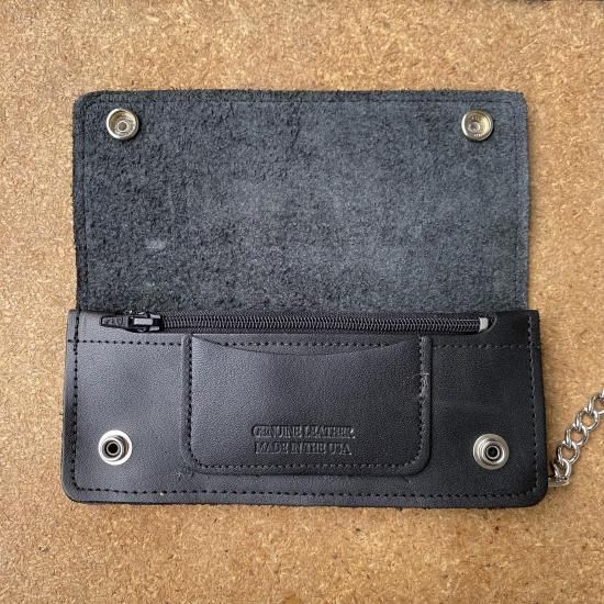 415 clothing/LEATHER CHAIN WALLET(8”LONG) -415クロージング 財布