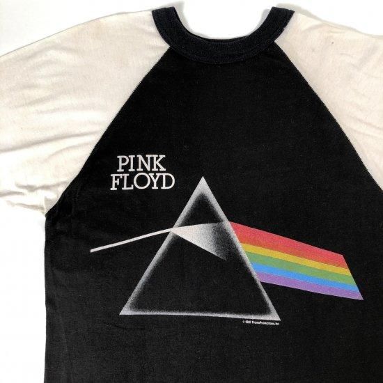 80 S Pink Floyd Raglan Tee 狂気 ピンクフロイド