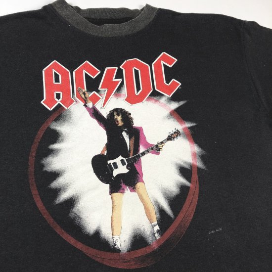 80'S ”AC/DC” PRINT TEE/BLOW UP YOUR VIDEO