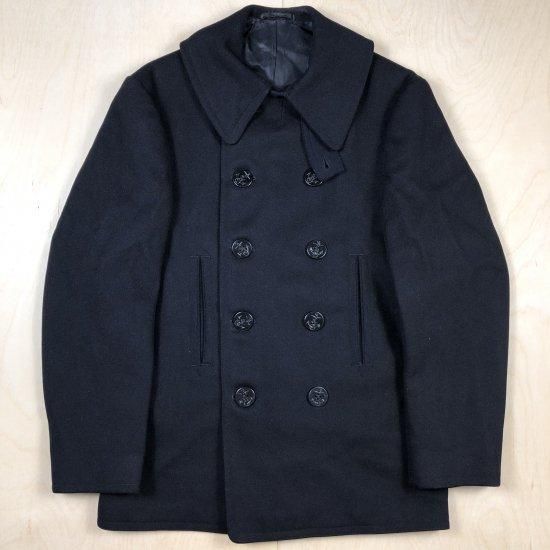 40'S ”US NAVY” 10 BUTTON P-COAT/10ボタン Pコート チンスト付き