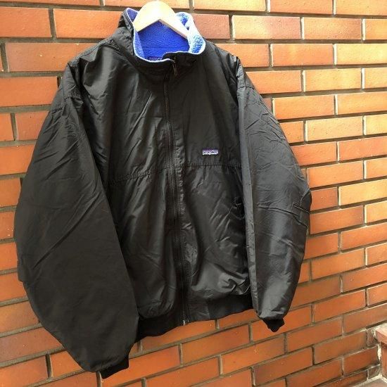 美品 シェルドシンチラ 黒 Patagonia フリースジャケット パタゴニア-