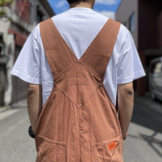 UNIVERSAL OVERALL / BIB OVERALL - ユニバーサルオーバーオール オーバーオール コットンリネン ブラウン - 夕陽のTシャツ オンラインストア
