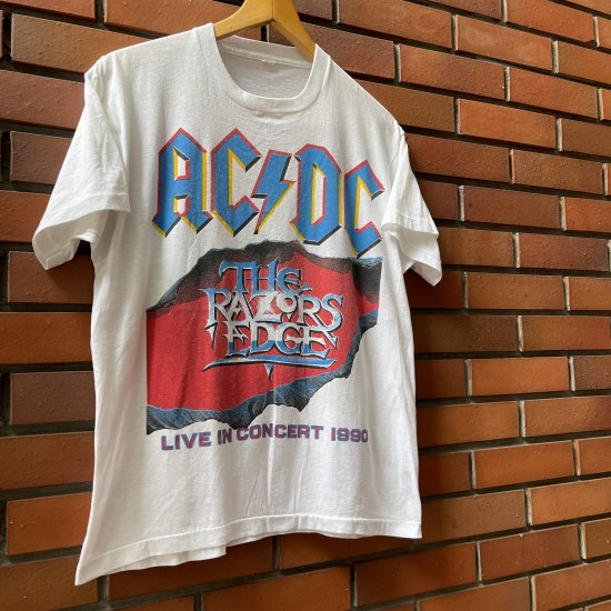 90'S ”AD/DC” PRINT TEE/THE RAZORS EDGE