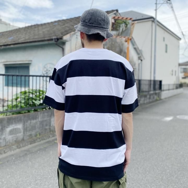 as colour / WIDE STRIPE Tee - エーエス・カラー ワイド