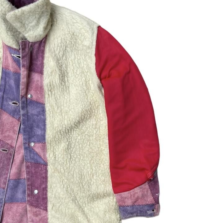 70s' Lee Outerwear ボアカバーオール パッチワークプリント 70s' Lee Outerwear ボアカバーオール パッチワークプリント