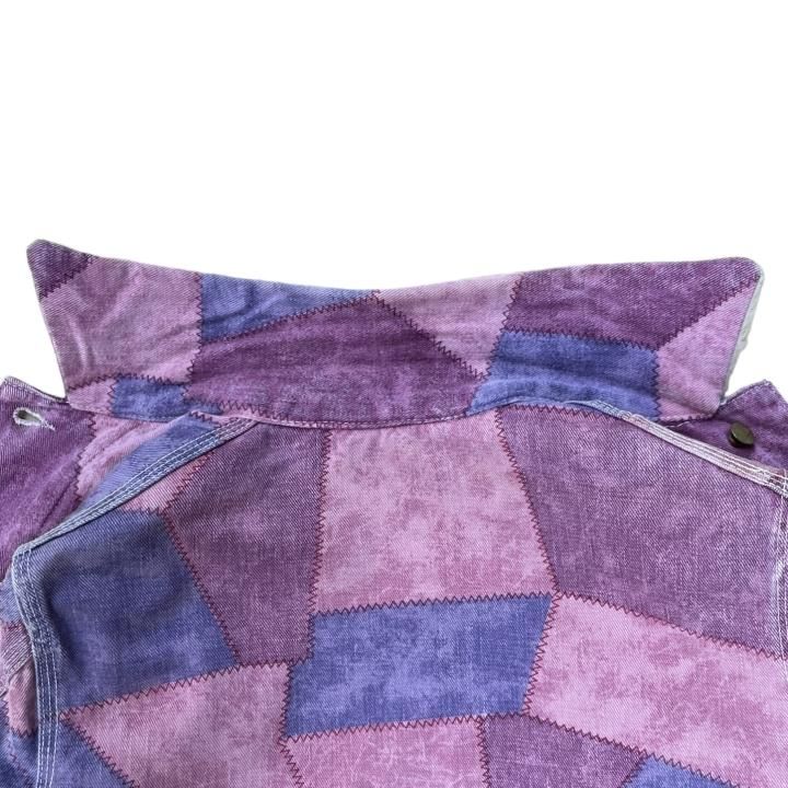 70s' Lee Outerwear ボアカバーオール パッチワークプリント 70s' Lee Outerwear ボアカバーオール パッチワークプリント