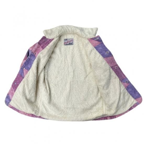 70s' Lee Outerwear ボアカバーオール パッチワークプリント 70s' Lee Outerwear ボアカバーオール パッチワークプリント